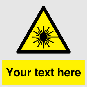 Custom Laser Hazard Sign